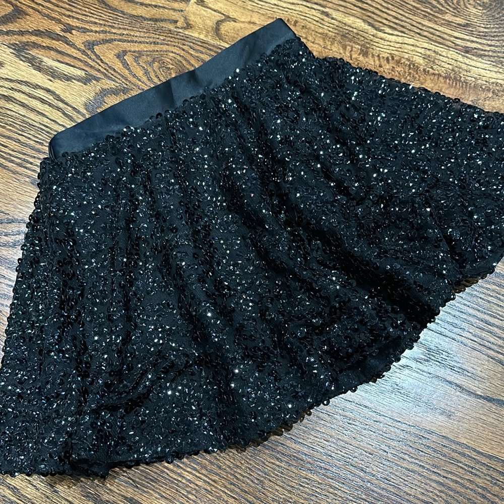 Black sequin Cherokee circle skirt